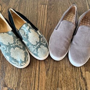 2 PAIR LOT Vionic Slip-on Sneakers SIZE 9.5